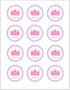 Princess Labels - Princess Tags - Purple Pink Princess Labels Princess Stickers - Princess Birthday Party Baby Girl Shower INSTANT DOWNLOAD