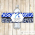 Giraffe Bottle Label Royal Blue Baby Shower