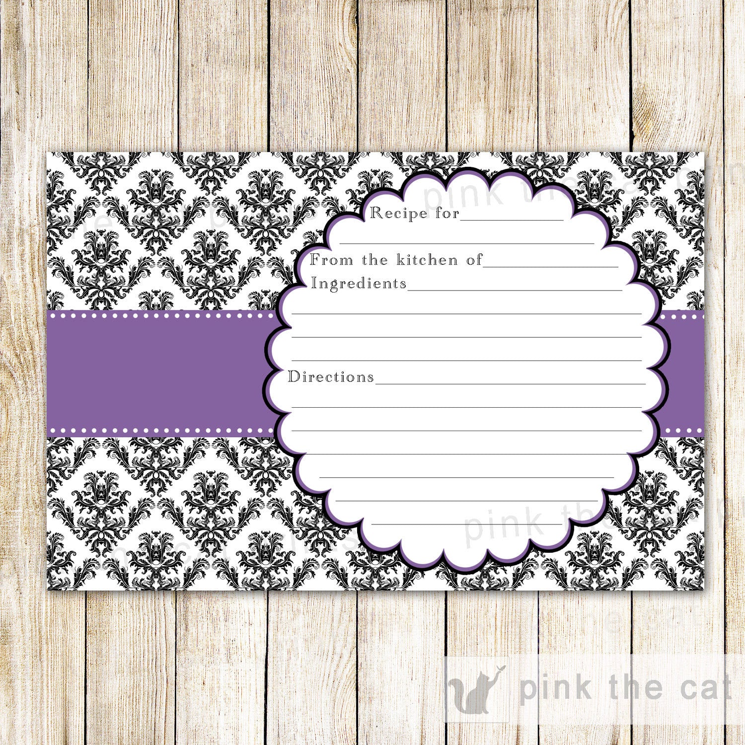 recipe card