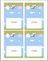 Farm Animals Buffet Food Label Place Seating Name Card Birthday Baby Shower