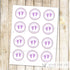 Purple Mint Green Labels Baby Shower Labels Baby Girl Shower Labels Thank You Tags Feet Baby Sprinkle Thank You Label Gift Favor Label