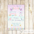 tribal invitation watercolor