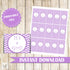 Purple Chevron Baby Girl Shower Mini Candy Bar Wrapper