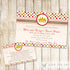 prince baby shower invitation gold red