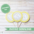 Elephant Cupcake Toppers Little Peanut Baby Shower