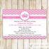 princess invitation
