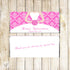 Quinceañera Candy Label Wrapper Hot Pink Sweet 16 Dress