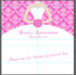 Quinceañera Candy Label Wrapper Hot Pink Sweet 16 Dress