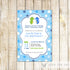Twins Dragon Invitation Boy Birthday Party