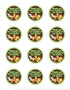 Jungle Thank You Tag - Green Jungle Baby Shower Stickers Jungle Tags Party Decorations Birthday Favors Baby Shower Favors INSTANT DOWNLOAD
