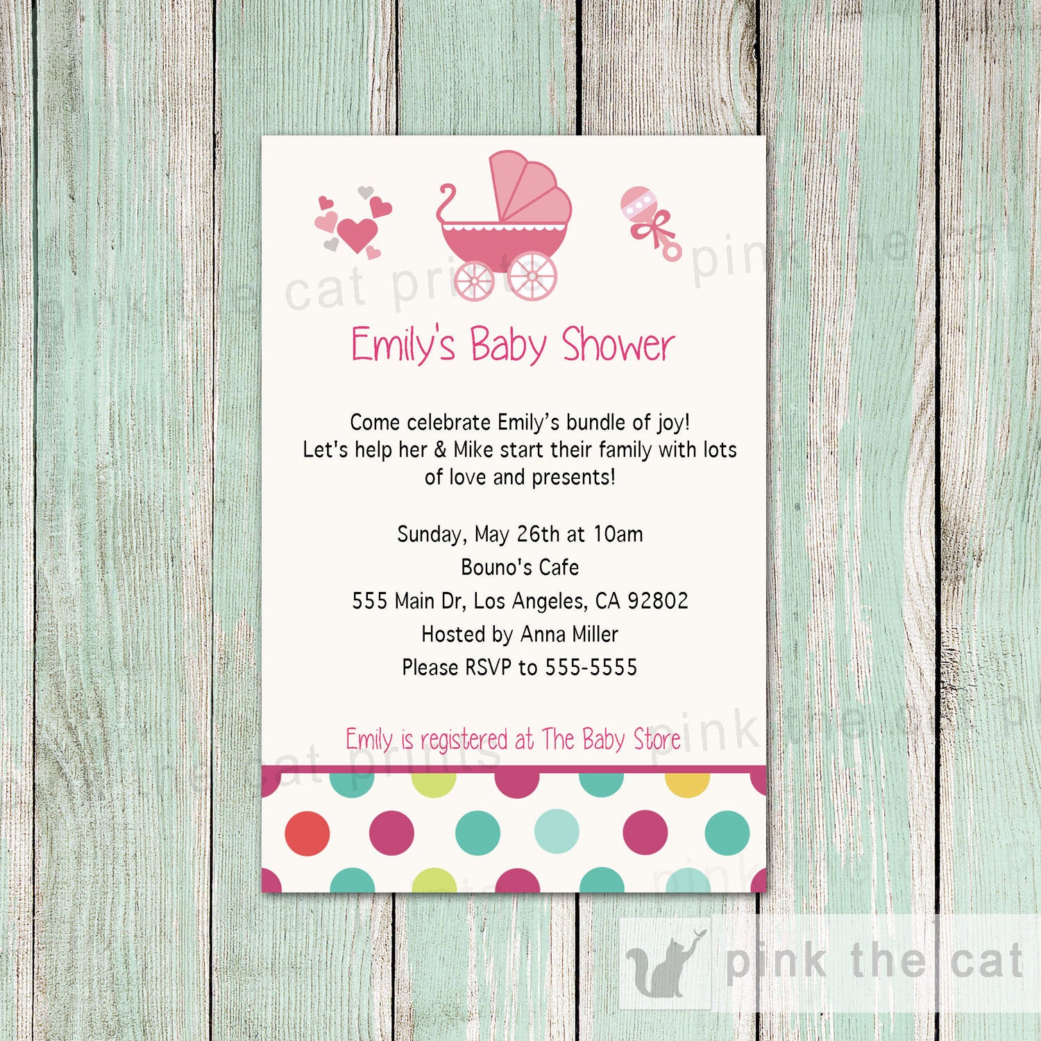 baby shower invitation