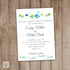 love birds wedding invitation