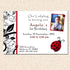ladybug birthday photo invitation