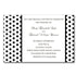 black and white wedding invitation