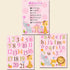 Nursery Bedroom Decoration Pink Animals Birthday Baby Girl Shower Gift