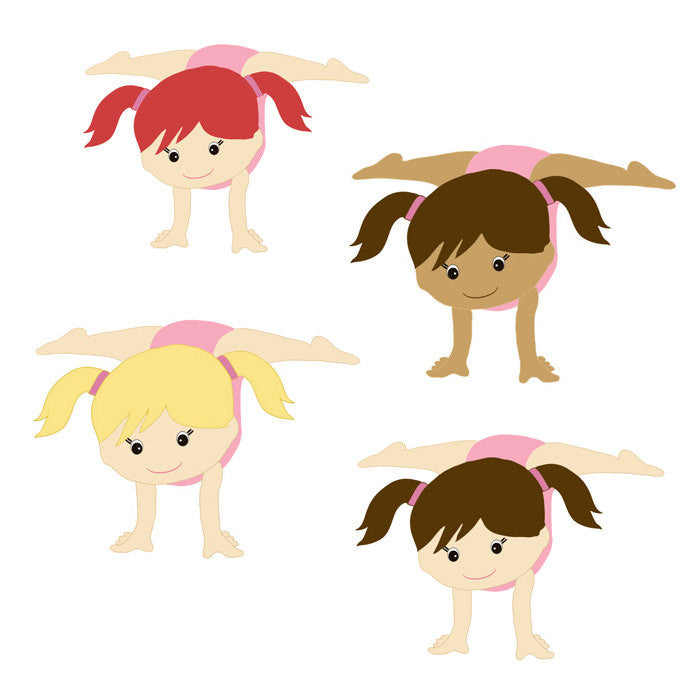 Gym Birthday Invitation Artistic Gymnastics Girl Pink Zebra