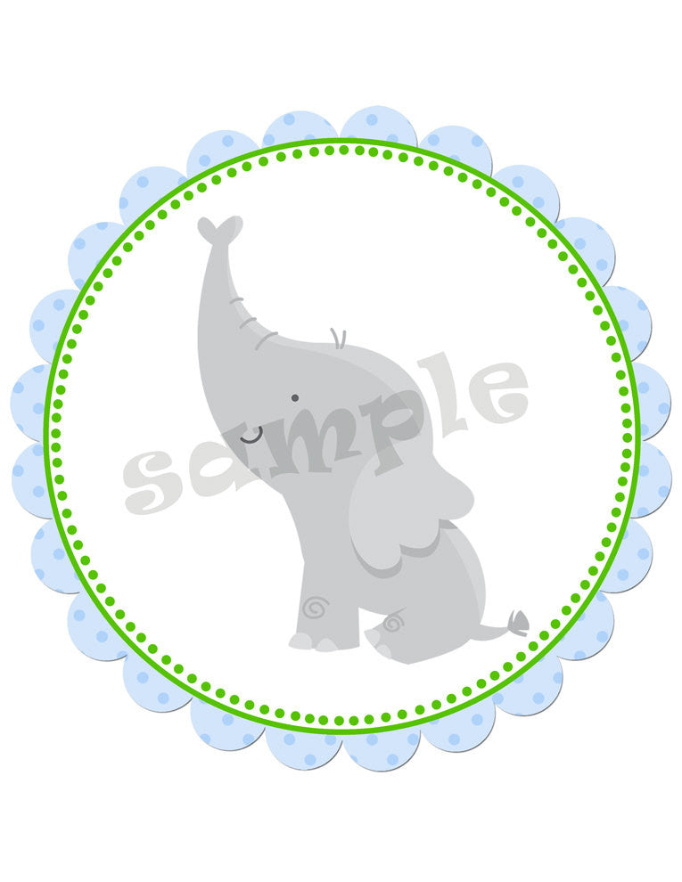 Blue Jungle Baby Shower Banner
