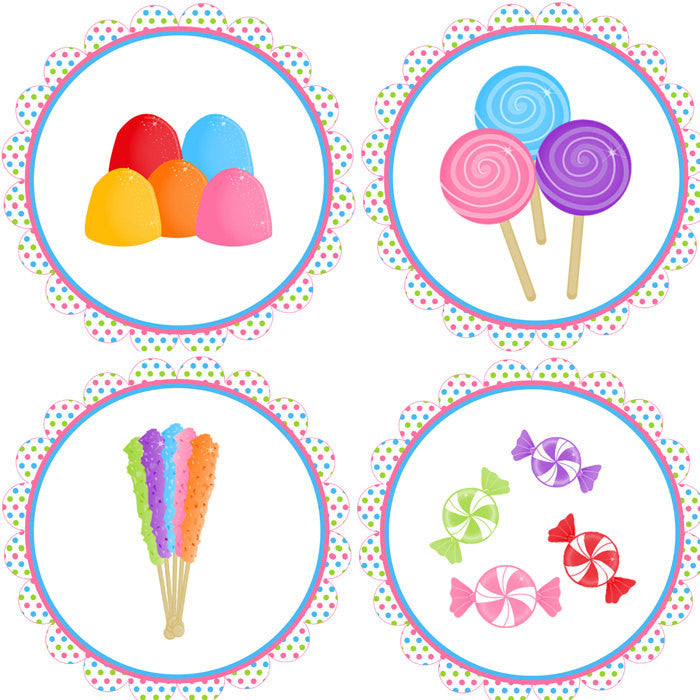 Sweetshop Candy Birthday Banner