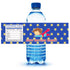 Superhero Bottle Label Birthday Baby Shower Blue