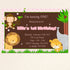 pink jungle birtdhay invitation