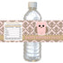 Owl Pink Bottle Label Birthday Baby Shower
