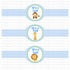 Printable Jungle Blue Napkin Ring Holder - Birthday Party Baby Boy Shower Its a Boy Monkey Giraffe Lion