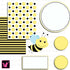 Bumble Bee Clipart Background Papers Frames Clip Art