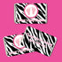 Pink Zebra Candy Wrapper Label Baby Girl Shower