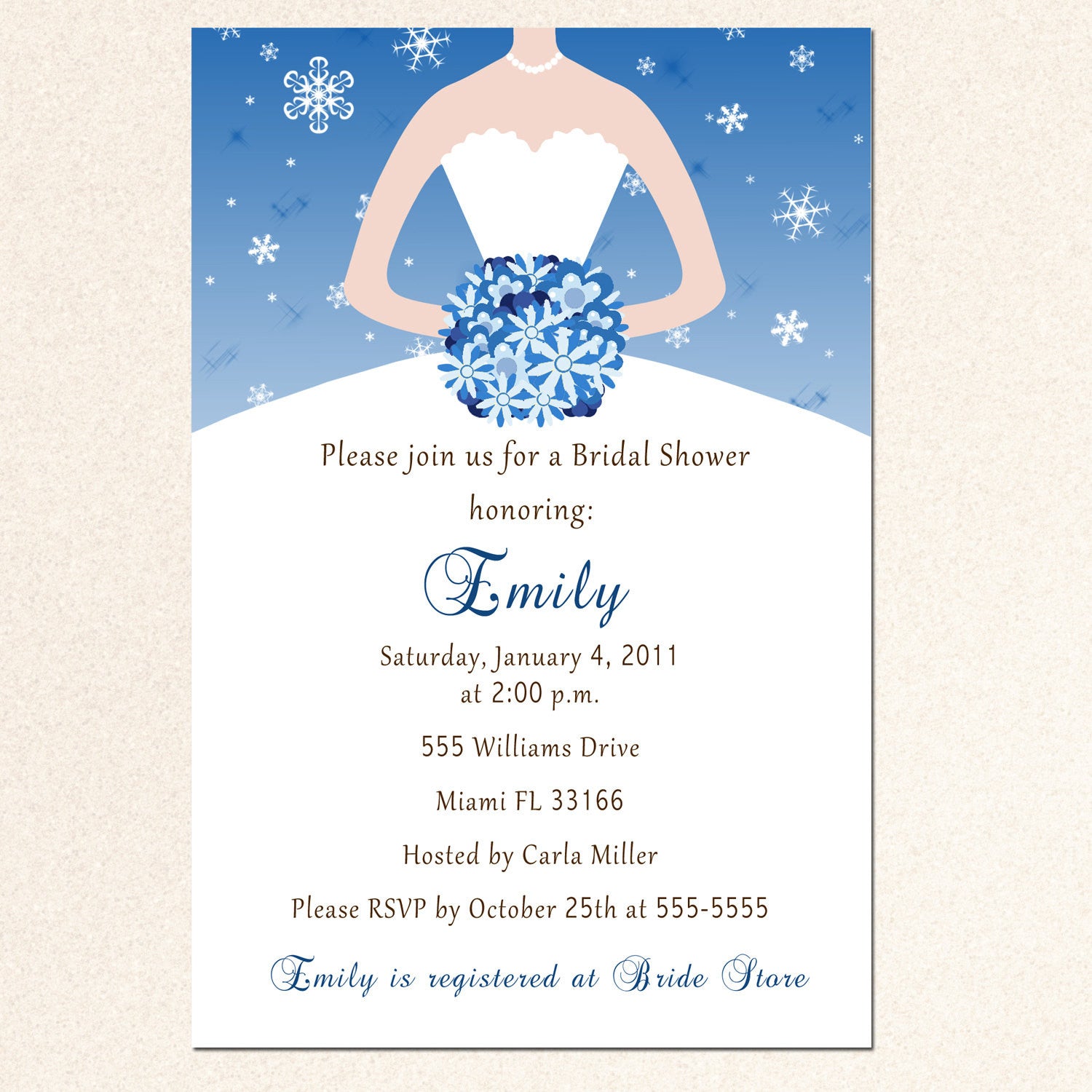 bridal shower invitation