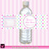 Pink Blue Green Bottle Label Birthday Baby Shower Printable