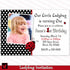 ladybug invitation photo card
