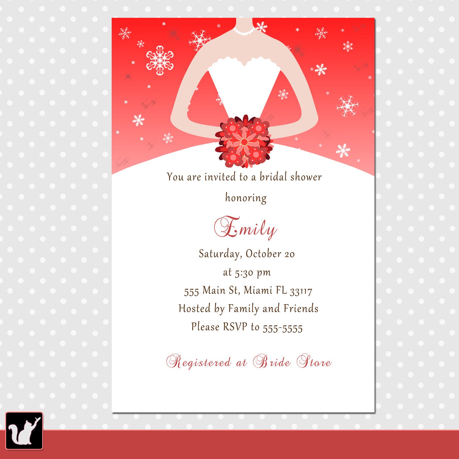 bridal shower invitation