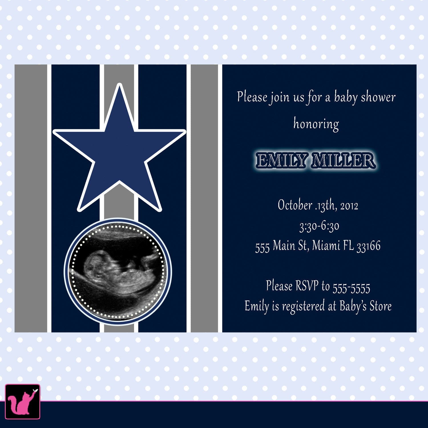 American Football Sports Boy Birthday Invitation Photo Card