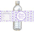 Purple Gray Bottle Label Birthday Baby Shower