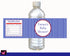 Nautical Blue Red Stripes Bottle Label Birthday Baby Shower