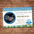 owl baby shower photo invitation