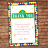 Polka Dots Thank You Card Birthday Baby Shower