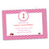 valentines ladybug birthday invitation