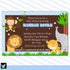 blue jungle baby shower invitation
