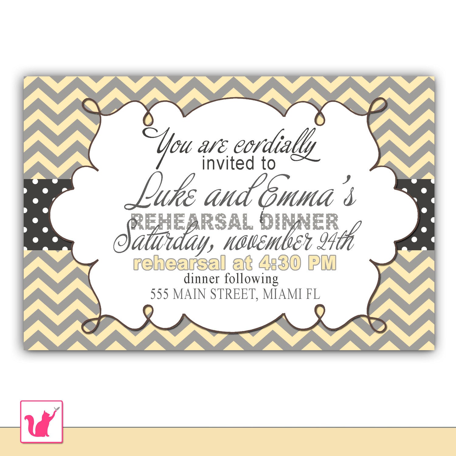 rehearsl dinner invitation