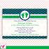 green blue chevron invitation