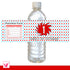 Red Blue Bottle Label Birthday Baby Shower Wrapper