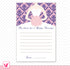 Purple pink advice card on sale