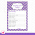 Wishes for Baby Card Purple Grey