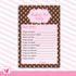 Wishes for Baby Card Polka Pink Brown
