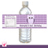 Purple Owl Bottle Label Birthday Baby Shower