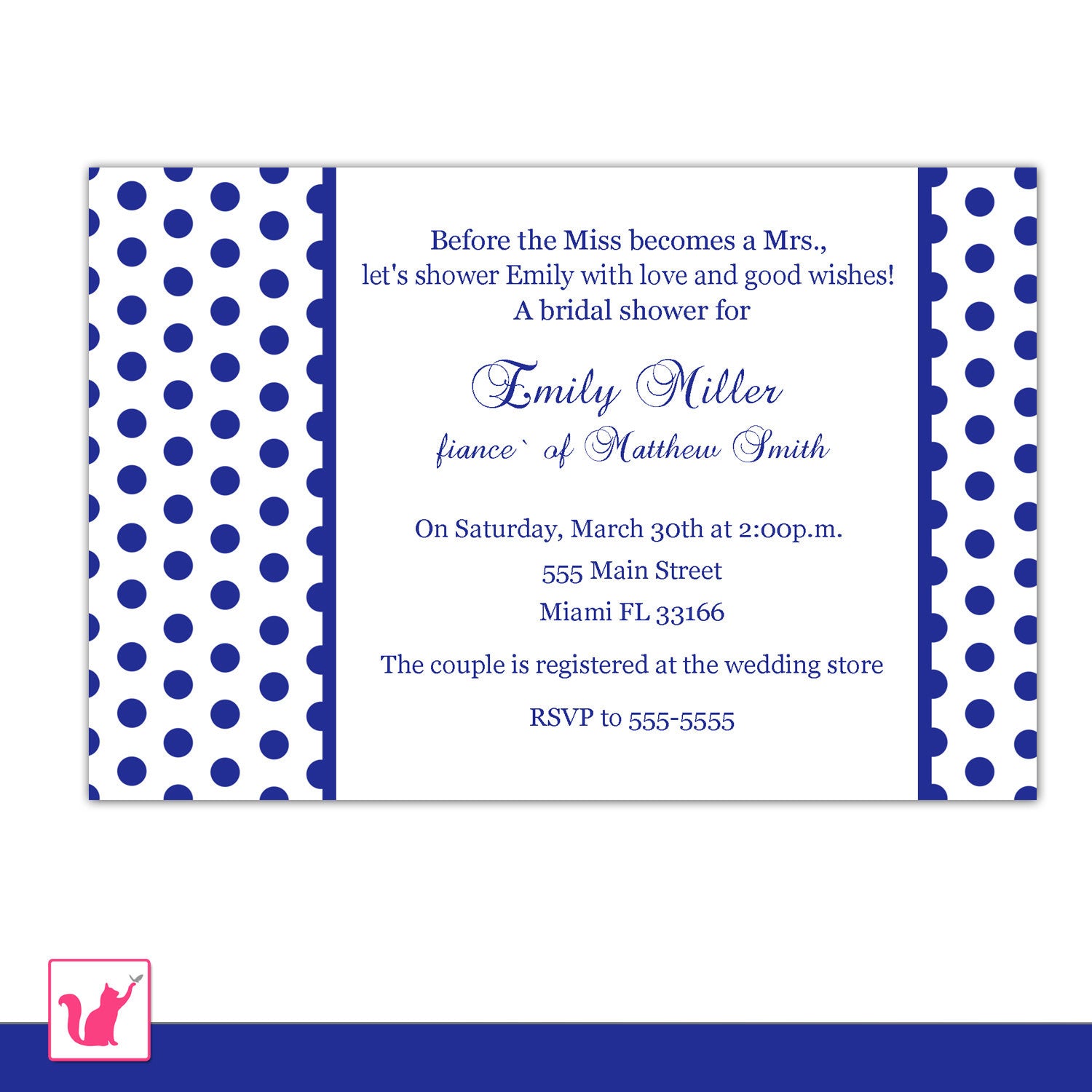 bridal shower invitation