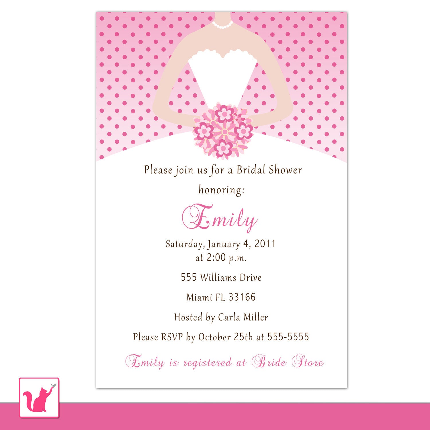 bridal shower invitation