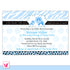 Lion and Cub Invitation Baby Boy Shower Blue