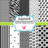 Clip Art Background Paper Black White Ducks Zebra Polka Dots Clipart